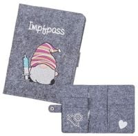 Filcowy organizer książkowy na paszport szczepień