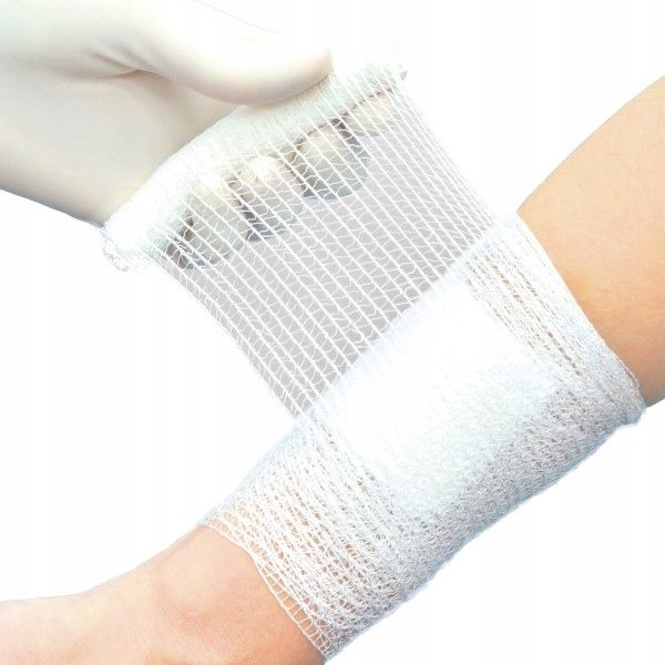 250x BANDAŻ OPATRUNKOWY OPASKA DZIANA PODTRZYMUJĄCA 5cm x 4m BIOMAR PE zdjęcie 4