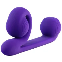 snail vibe fioletowy - wielofunkcyjny model z podwojnym systemem wibracji