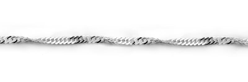 Srebrny Łańcuszek Staviori 42 cm zdjęcie 1