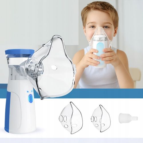 INHALATOR NEBULIZATOR ULTRADŹWIĘKOWY PRZENOŚNY DLA DZIECI DOROSŁYCH AA USB na Arena.pl
