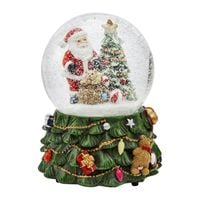 ŚNIEŻNA KULA LED 15cm POZYTYWKA GRA SNIEG WIRUJE