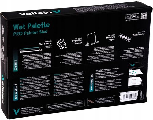 Vallejo: B90001 - Wet Palette Set na Arena.pl