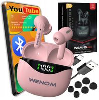 Słuchawki bezprzewodowe Sportowe 15pro Enc TWS Bluetooth 5,3 z POWERBANKIEM