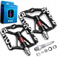 ROCKBROS PEDAŁY PLATFORMOWE ROWEROWE MTB Z PINAMI ŁOŻYSKA MASZYNOWE ALU