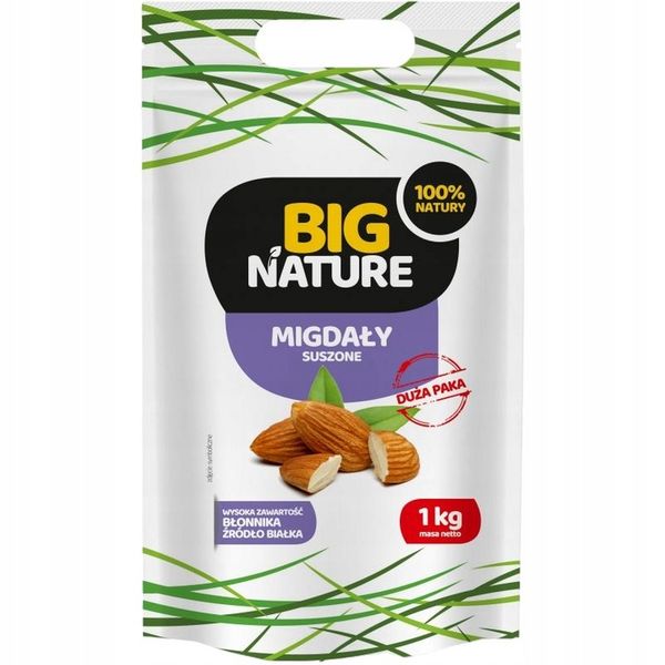 BIG NATURE Migdały suszone 1kg zdjęcie 1