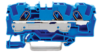 Wago złączka 3-przewodowa przelotowa na szynę DIN 6mm2 niebieski 2006-1304 1szt