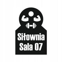 GRAWER Brelok bryloczek zawieszka do kluczy SIŁOWNIA numer sali 20 szt.