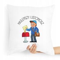 Poduszka Prezent Dla Listonosza Najlepszy Z Nadrukiem Ze Zdjęciem