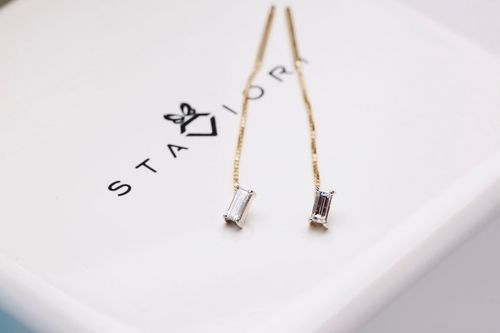 Złote kolczyki KYD0006 - Diament na Arena.pl