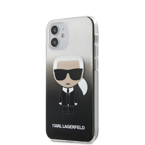 Karl Lagerfeld Iconik Gradient - Etui do iPhone 12 Mini (czarny) na Arena.pl