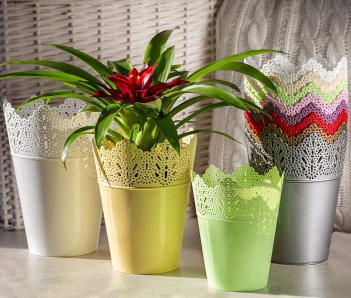 DONICZKA DONICA NA KWIATY OSŁONKA 14,5CM KOLORY zdjęcie 8