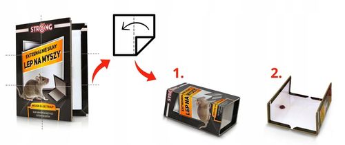 10 X LEP NA MYSZY STRONG ZESTAW SKŁADANYCH PUŁAPEK LEPOWYCH SILNIE WABIĄCE na Arena.pl