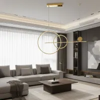 Lampa wisząca NEW AGE LED złota