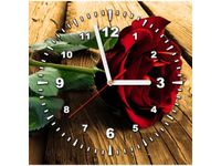 30X30CM ZEGAR RÓŻA UKOCHANEJ OBRAZ DREWNO