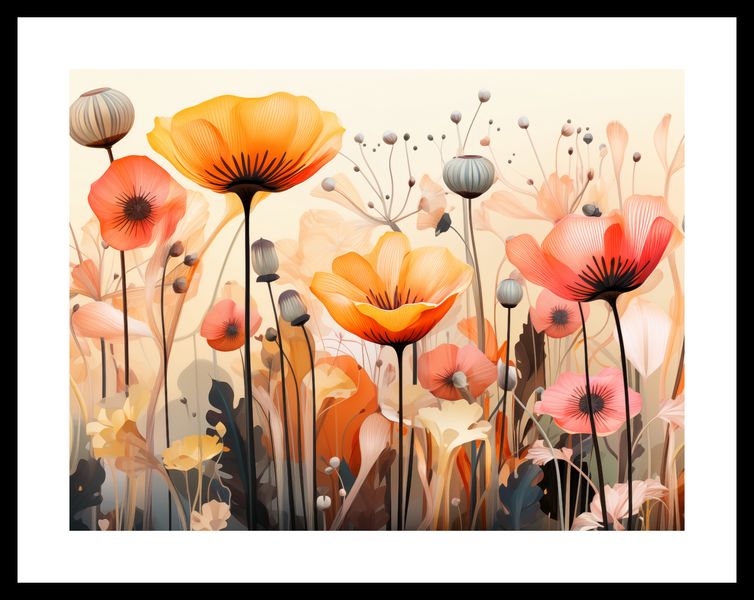 Plakat 40x30cm Taneczne Maki zdjęcie 3