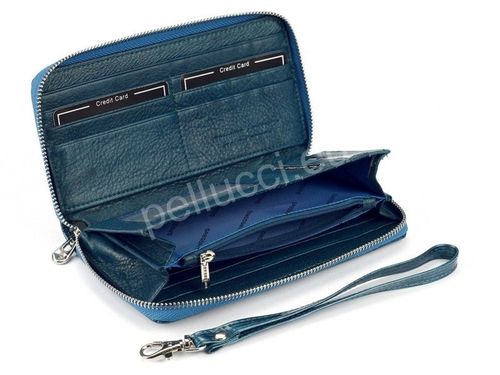 Portfel damski skórzany PELLUCCI LN-119 Czerwony na Arena.pl