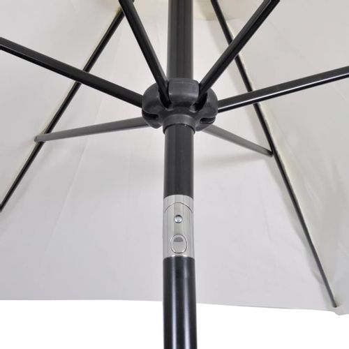 Parasol ogrodowy, biały, 3 m na Arena.pl