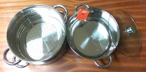 Garnek na parę stalowy do gotowania piętrowego 20cm 4el na Arena.pl