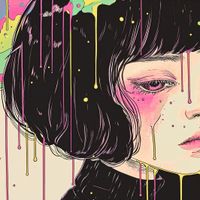 Plakat 100x100cm Strugi Kolorów