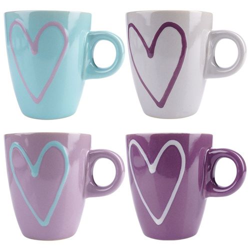 Kubki ceramiczne 210 ml 4 szt. na Arena.pl