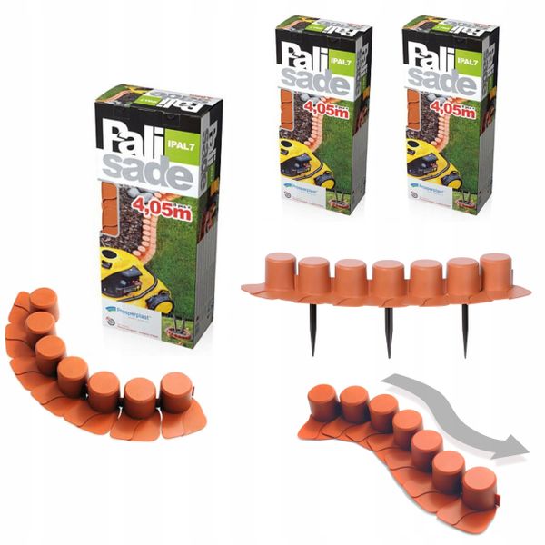 Palisada ogrodowa z kołnierzem IPAL7 12m Płotek zdjęcie 1