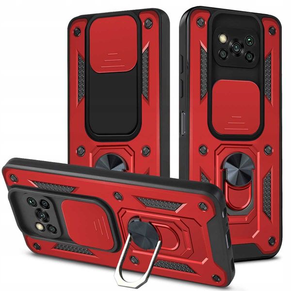 Spacecase Camring Poco X3 Pro Red zdjęcie 2