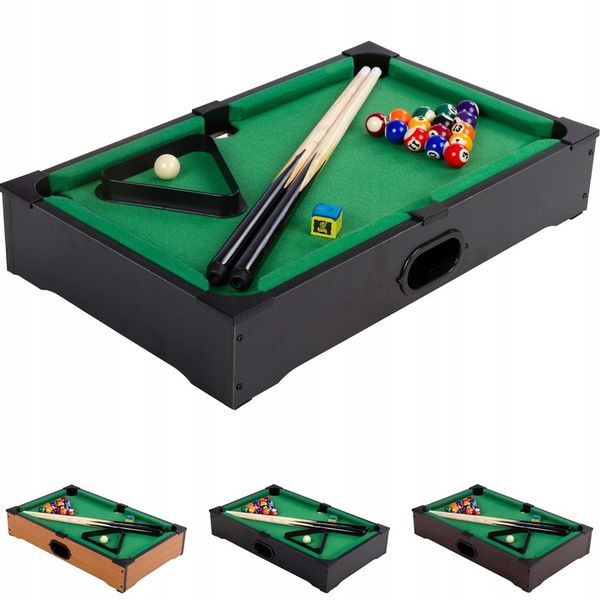 CZARNY MINI STÓŁ BILARDOWY POOL BILARD + AKCESORIA zdjęcie 9