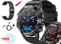 ZEGAREK SMARTWATCH SPORTOWY ROZMOWY MĘSKI DAMSKI POLSKIE MENU CZARNY