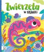 Zwierzęta w dżungli. Książeczka z miękkim filcem
