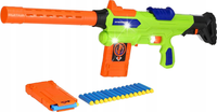 PISTOLET NA STRZAŁKI BUZZ BEE EXTERMINATOR 4W1 2 MAGAZYNKI 20 STRZAŁEK