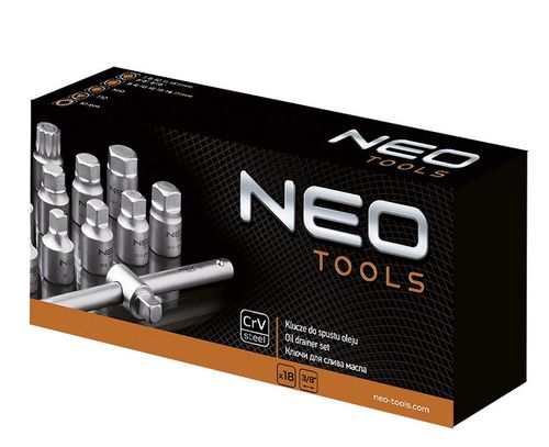 klucze do spustu oleju 3/8 zestaw 18 szt. - t n11-235 na Arena.pl