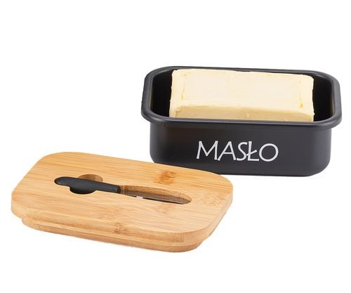 maselniczka stalowa z nożykiem do smarowania e-6132 na Arena.pl