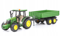 Traktor John Deere 5115M z przyczepą wywrotką Bruder 02108