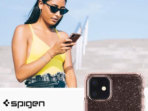Etui Spigen Liquid Crystal Glitter do Apple iPhone 11 Rose Quartz na Arena.pl