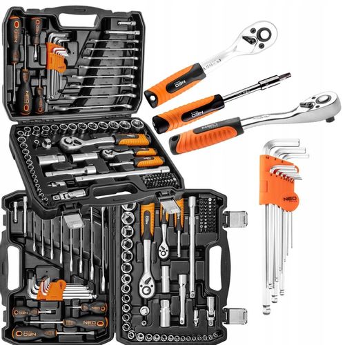 NEO 10-206 ZESTAW KLUCZE NASADOWE 1/2", 1/4" TORX NASADKI WALIZKA 100el na Arena.pl