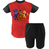 Krótka Piżama dziecięca FNAF (Five Nights at Freddy's)