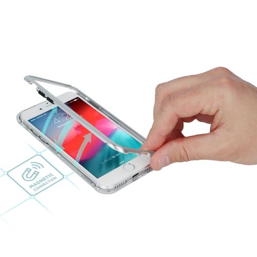 Nakładka Magnetic do iPhone 11 Pro Max srebna na Arena.pl