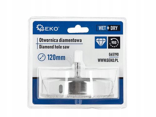 Wiertło koronowe diamentowe do gresu 120mm GEKO na Arena.pl