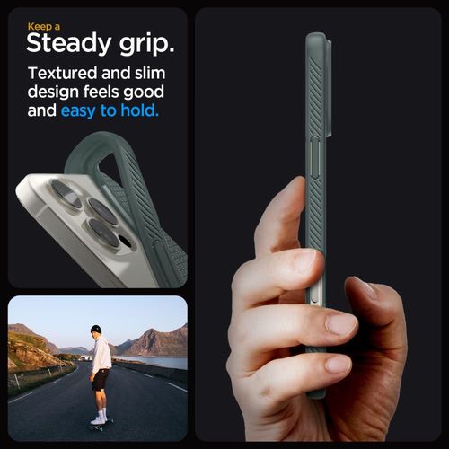 etui case na iphone 16 pro max liquid air - zielone na Arena.pl