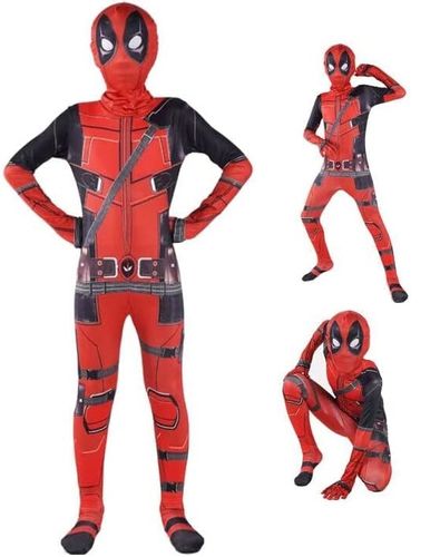 STRÓJ PRZEBRANIE KOSTIUM DEADPOOL +2MIECZE 134/140 na Arena.pl