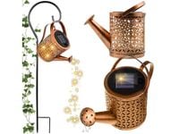 Lampa solarna ogrodowa konewka led ozdobna wbijana girlanda