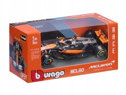 BOLID F1 McLaren MCL60 2023 Oscar Piastri BOLID F1 1:43 BBURAGO 18-38087 na Arena.pl