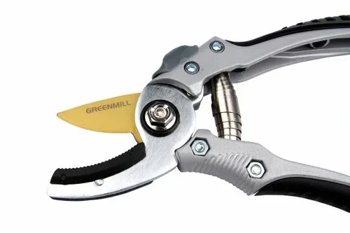 Sekator kowadełkowy do gałęzi tytanowe ostrze stal tytan Greenmill UP0062T na Arena.pl