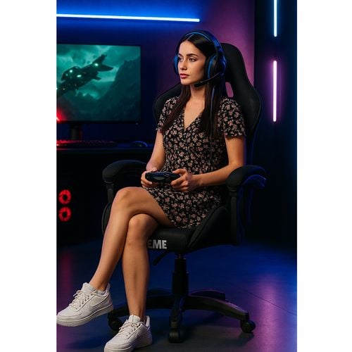 fotel gamingowy extreme vortex black/black na Arena.pl