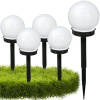 4 x lampa solarna kula 10cm ogrodowa led czujnik