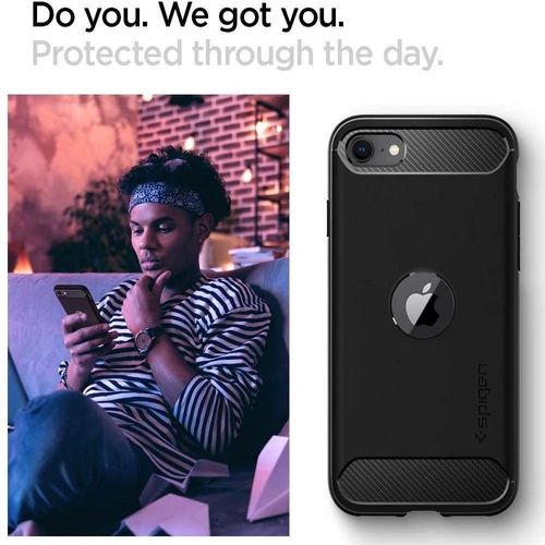 Etui Spigen Rugged Armor Apple iPhone SE 2020 Black na Arena.pl