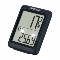 PRZEWODOWY LICZNIK ROWEROWY WODOODPORNY SIGMA 5.0 WR START/STOP ZEGAR 5FN