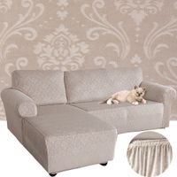 POKROWIEC NA NAROŻNIK KANAPĘ SOFĘ WELUR OEKO TEX ORNAMENT PREMIUM LEWY 3+2