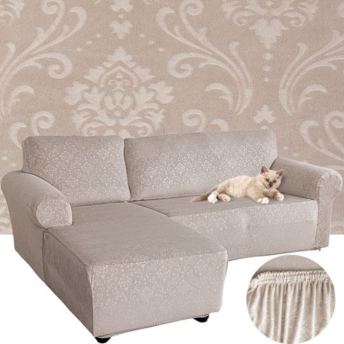 POKROWIEC NA NAROŻNIK KANAPĘ SOFĘ WELUR OEKO TEX ORNAMENT PREMIUM LEWY 3+2 na Arena.pl